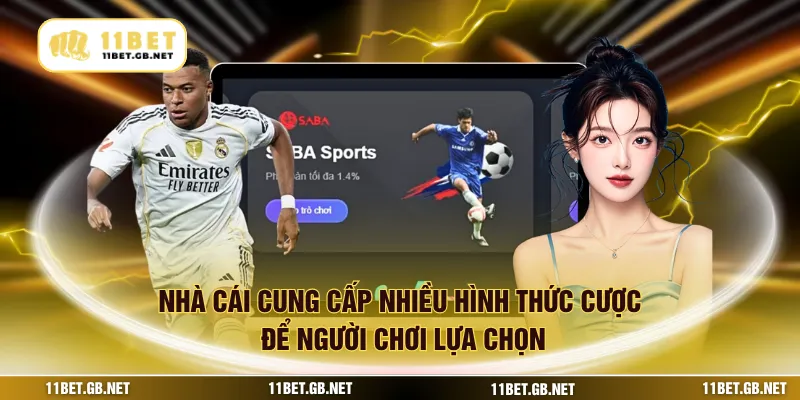 Nhà cái cung cấp nhiều hình thức cược để người chơi lựa chọn