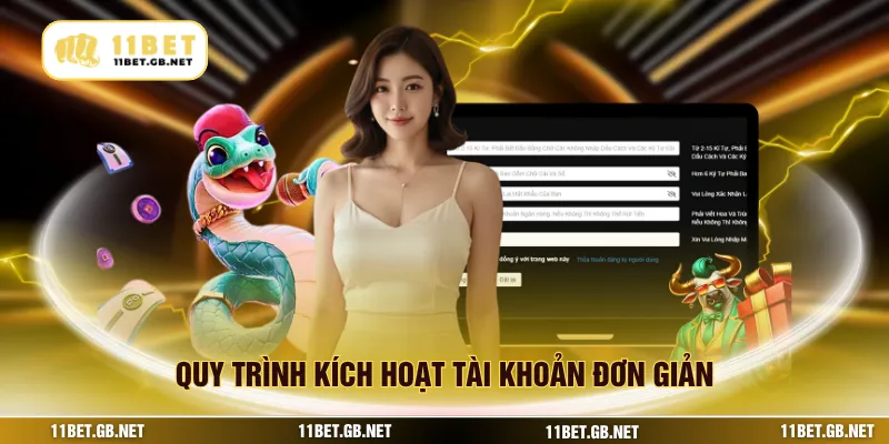 Quy trình kích hoạt tài khoản đơn giản